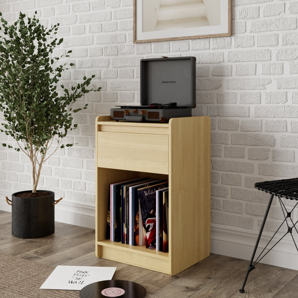 Ebern Designs Oslo Turntable Stand Multimedia Wayfair.co.uk